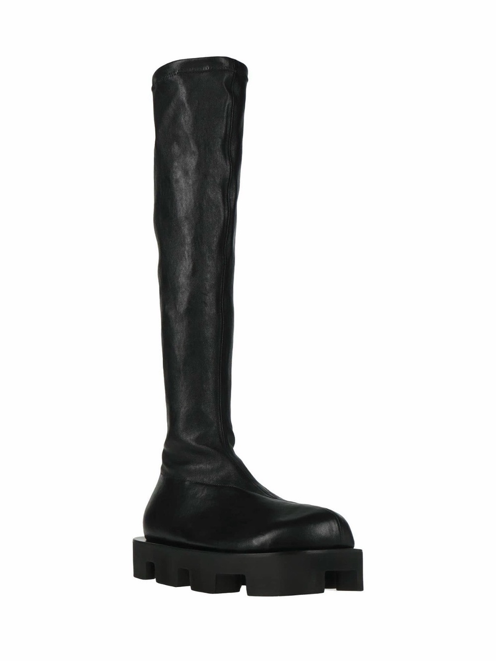 JIL SANDER BLACK LEATHER BOOTS